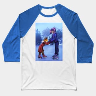 Learning to Ice Skate Baseball T-Shirt